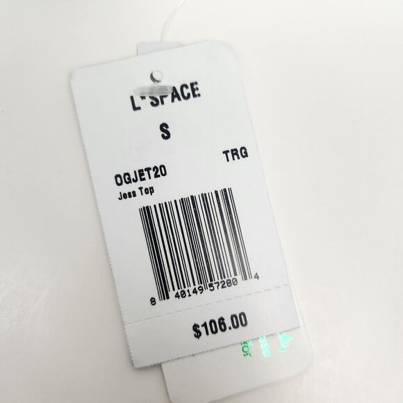 L*Space Jess Bikini Top in Green Size Small NWT - Picture 3 of 4